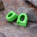2pcs/set Bicycle Crankset Crank Wheel Protective Sleeve Protector (Green)