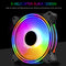 COOLMOON 12cm Quiet Cooling Fan PC Case Large 4 Pin LED Heatsink for Desktop