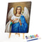 Angel Drawing Frameless DIY Oil Paint by Numbers Canvas Home Decoration Kit