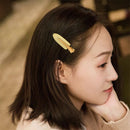 Seamless Hair Clips Golden Headwear Hair Claws for Women Girls Fixed Bangs Tools