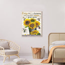 5D DIY Diamond Painting Kit Sunflower Full Round Drill Mosaic Rhinestone Pict