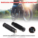 1 Pair CNC Motorcycle Rear Foot Rest Pegs Pedals M8 Footrests Footpegs Universal