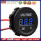 Automobile Motorcycle DC 12V to 24V LED Digital Voltmeter Bule Led