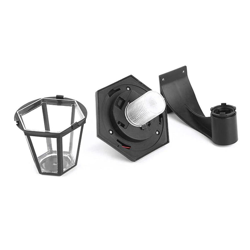 Outdoor Solar Powered Wall Lantern LED Lights Garden Waterproof Landscape Lamp