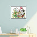 Stamped Cross Stitch Spring Kitties 2-Strand 14CT Embroidery DIY Set (D376)