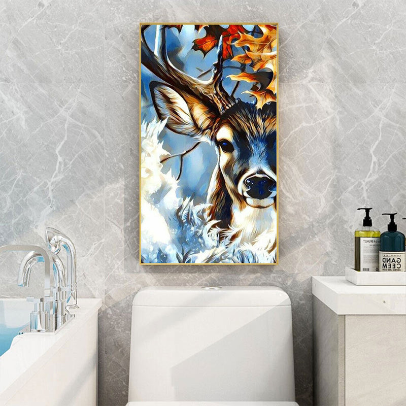 Deer Oil Paint By Numbers Kits DIY Wall Art Picture Craft Home Decoration Gift