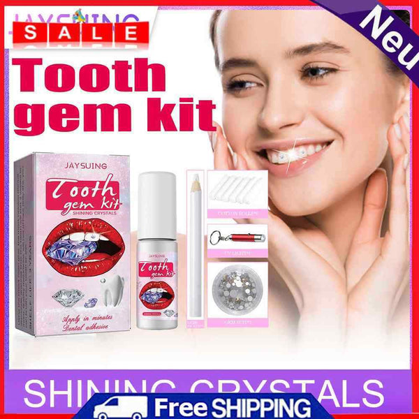 DIY Dental Drill Set Box with Curing Light Glue Teeth Whitening Gem Reliable Kit