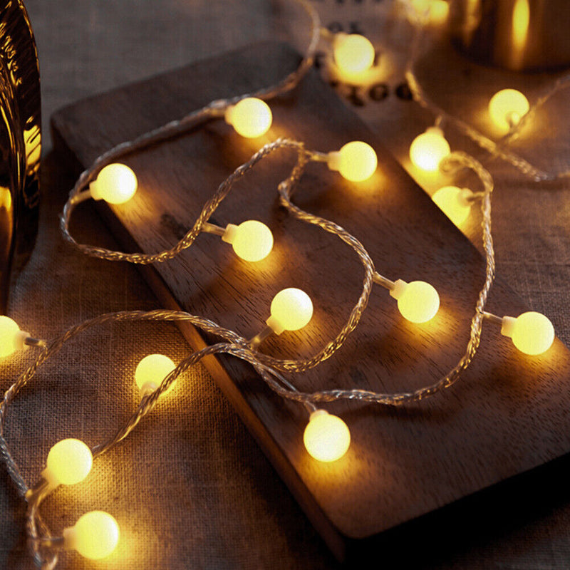 Outdoor Garland Ball String Light Camping Home Party Room Decor Lamp (C)