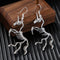 Wedding Party Girl Skeleton Drop Earrings Novel Dangle Earrings Horse Pendant