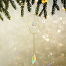 Crystal Ball Iron Ring Hanging Pendant Home Garden Decor (16)