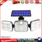 122LEDs 3 Head Light PIR Sensor Solar Outdoor Waterproof Lamp (JD-2757) Newly