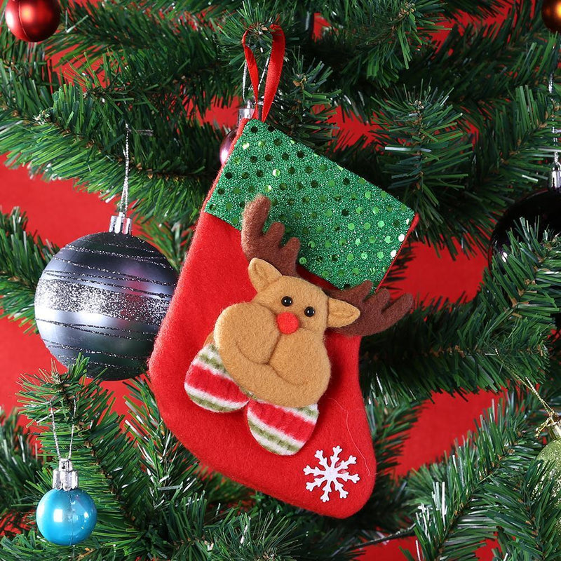 Christmas Stocking Christmas Socks Christmas Tree Ornament(Elk)