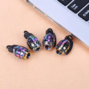 4pcs Rainbow Color Car Tire Aluminum Dust Caps Covers for Schrader Valves Newly