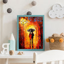 5D DIY Full Round Drill Diamond Painting Street Lamp Lovers Kit Home Art Decor