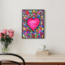 Handmade Abstract Love 5D DIY Full Round Drill Drawing Kit Diamond Painting Gift