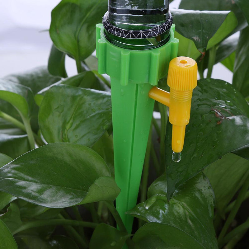 Drip Irrigation System Automatic Watering Spike for Plants (12pcs Green)