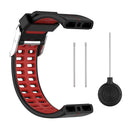 Silicone Watch Band for Polar V800 Replacement Wrist Strap (Black Red) Newly
