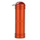 3pcs Aluminum Alloy Waterproof Case First-Aid Medicine Bottle with Key Ring
