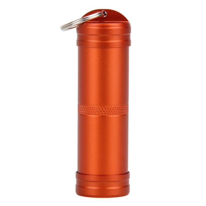 3pcs Aluminum Alloy Waterproof Case First-Aid Medicine Bottle with Key Ring