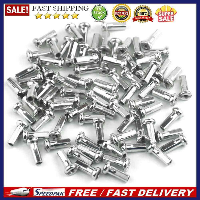 50pcs Metal Nipples for 14G 2mm Spokes MTB Mountain Bike Bicycle Cycling Pa