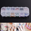 3600pcs Nail Art Rhinestones Decoration 1.5mm Round Glitters With Hard Case