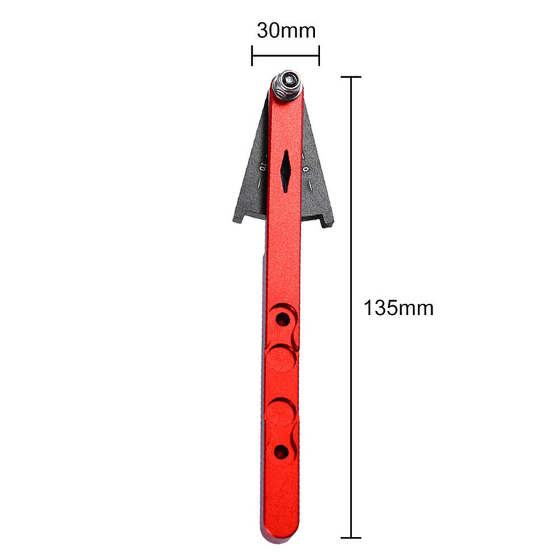 Bicycle Chain Gauge Chain Checker Cycling Accessories Aluminum Alloy (Red) Newly