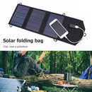 30W 5V USB Solar Panel Pack Portable Outdoor Foldable Charger with Carabiner