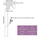 4pcs Mist Stream Sprayer Replacement Trigger Handheld Spray Nozzles (White)