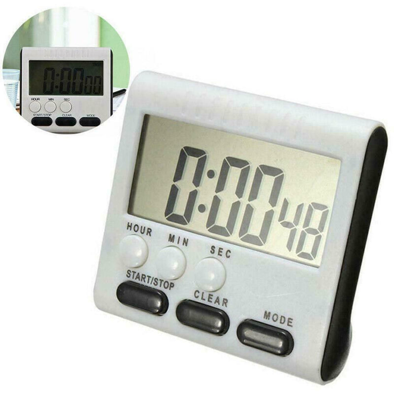LCD Digital Magnetic Kitchen Cooking Large Timer Loud Count-Down Clock Q1V6