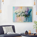 Oil Paint By Numbers Vase Lavender Frameless Picture Craft for Home Living Room
