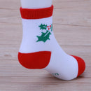 5 Pairs Snowflake Deer Printed Cotton Socks Baby Socks Christmas Gift(M)