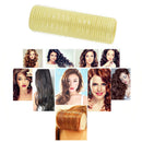 Self Grip Hair Rollers DIY Hairdressing Self-Adhesive Curling Rod (Yellow) Newly