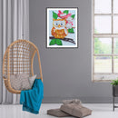 DIY Partial Special Shape Drill Diamond Painting Owl Mosaic Rhinestone Draw