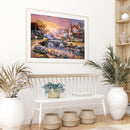 Village Sunset 50x40cm Oil Paint By Numbers Picture DIY Painting