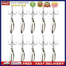 Rotating Sequin Lure Metal Barbed Fishing 3-Hook Freshwater Freshwater Fish H