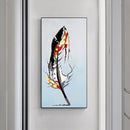 Frameless Oil Paint By Numbers DIY Feather Picture Craft Room Decoration Kit