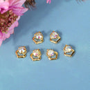 10pcs Clear Nail Art Rhinestone DIY Adorable Nail Decor Accessories (8mm)