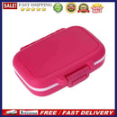 3 Grids Portable Pill Box Medicine Jewelry Storage Case Container(Rose)