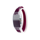 LED Flag Wristband Silicone Glow Watch Light Up Wristbands Party Props (Qatar)