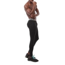 Men Sports Running Leggings Basketball Elastic Quick Dry Gym Pants (2XL)