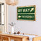 DIY Hand Painted Paint By Numbers Oil Canvas Picture Warning Sign Kit Ornaments