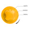 High Pressure Foam Water Gun 3 Gears Car Washer Nozzle Sprayer (Yellow)