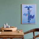 Goldfish Girl Diamond Painting Rhinestone Full Round Drill for Room Decoration