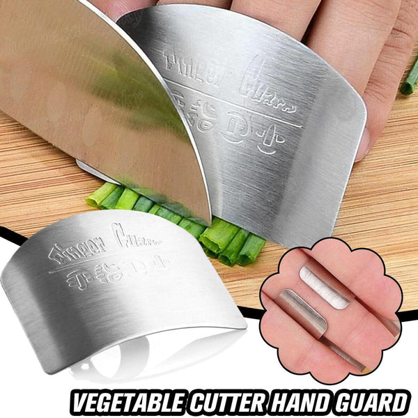 Steel Kitchen Finger Hand Protector Guard Chop Slice Cook`
