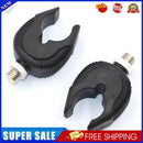 2pcs Fishing Rod Rest Butts Gripper Grips Pole Holder Support Head Black