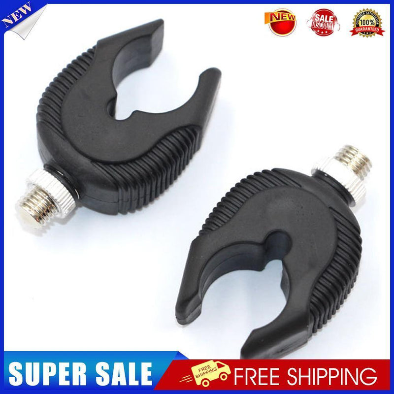 2pcs Fishing Rod Rest Butts Gripper Grips Pole Holder Support Head Black