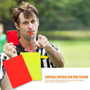 PVC Soccer Referee Red Yellow Cards Football Match Training Tool (2pcs)