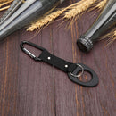 Sports Outdoor Rubber Kettle Buckle Carabiner Water Bottle Holder (Black) Newly