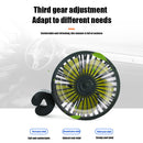 USB Car Fan for Back Seat Headrest 3 Speeds Summer Air Circulator Cooler