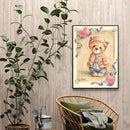 5D DIY Diamond Painting Full Round Drill Cartoon Bear Mosaic Picture Rhinestone